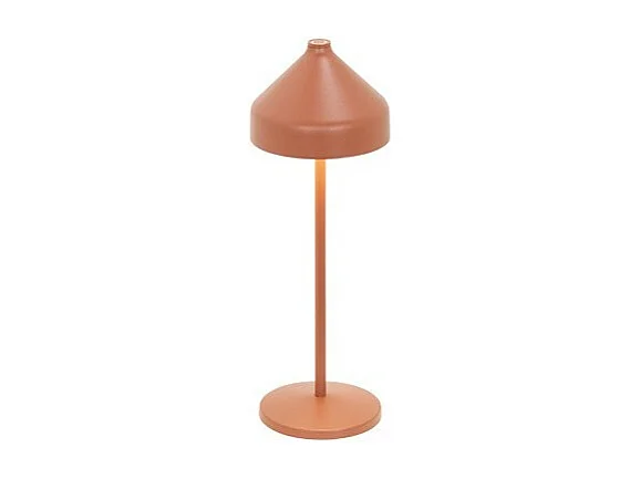 Zafferano AMELIE Lampada a led da tavolo Terracotta ricaricabile e dimmerabile