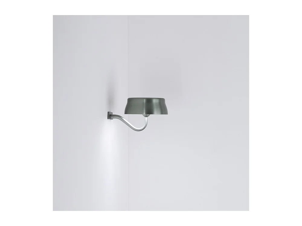 Lámpara de pared inteligente Zafferano SISTER LIGHT con Wi-Fi, recargable y regulable, color verde