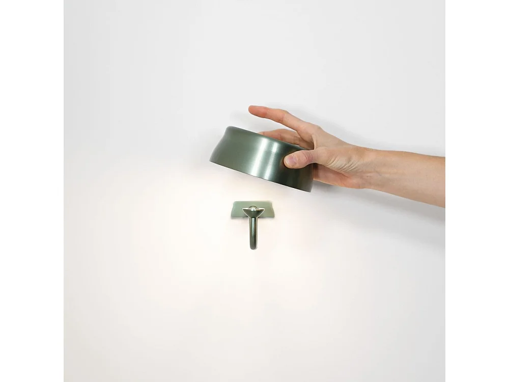 Zafferano SISTER LIGHT Wi-fi wall Smart wandlamp Groen oplaadbaar en dimbaar