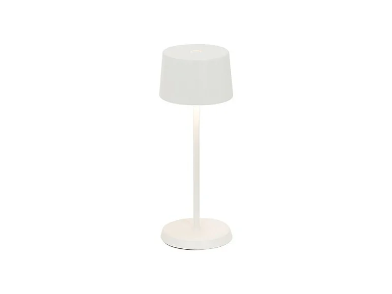 Zafferano OLIVIA PRO MICRO Lampe de table LED blanche rechargeable et dimmable