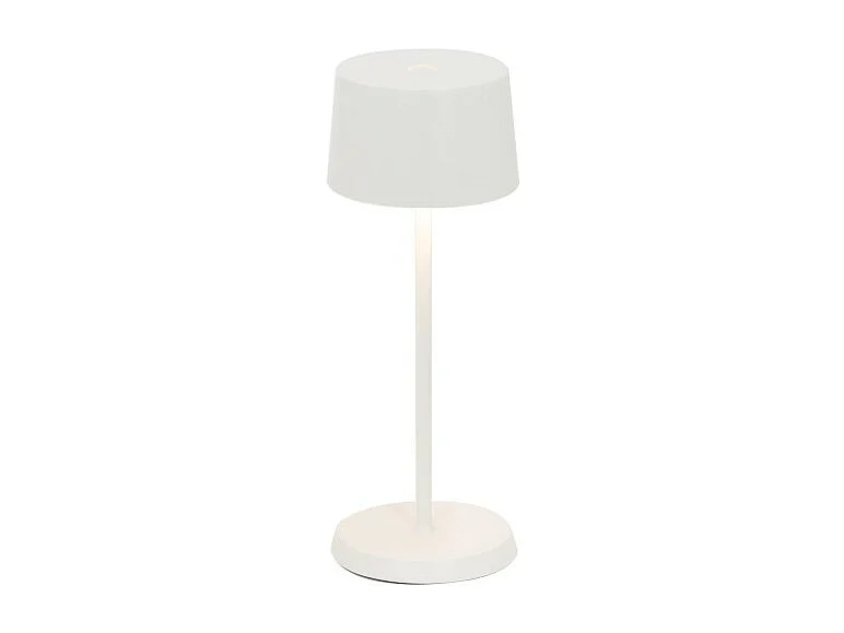Zafferano OLIVIA PRO MICRO Lampe de table LED blanche rechargeable et dimmable