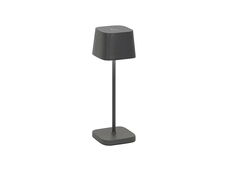 Zafferano OFELIA PRO MICRO LED-Tischleuchte, dunkelgrau, wiederaufladbar und dimmbar