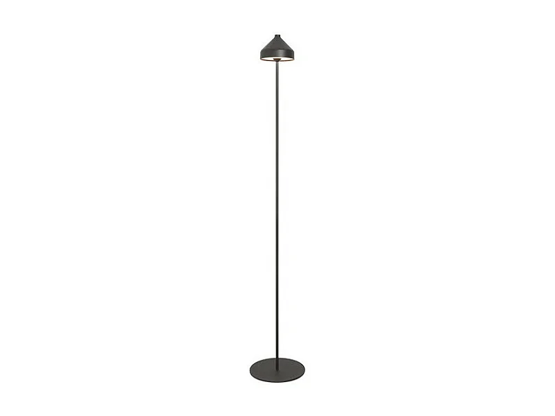 Zafferano AMELIE Candeeiro de pé LED preto recarregável e regulável