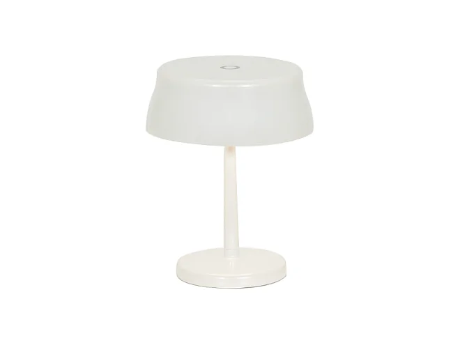 Zafferano SISTER LIGHT MINI Wi-Fi Smart LED Tischleuchte Pearl White Wiederaufladbar und dimmbar