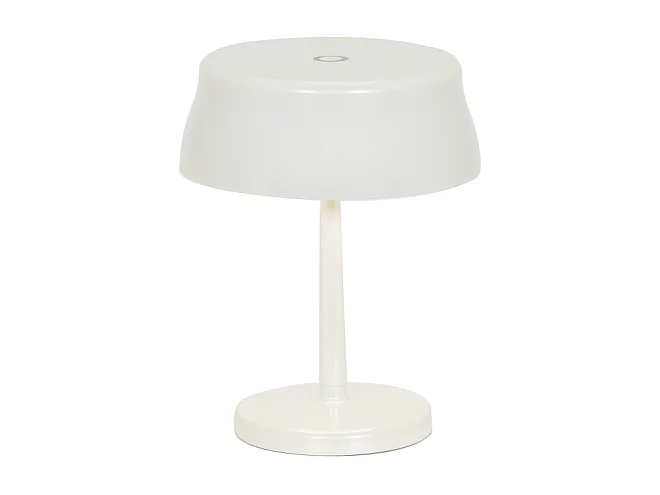 Zafferano SISTER LIGHT MINI Lampe de table LED intelligente Wi-fi Blanc nacré rechargeable et dimmable