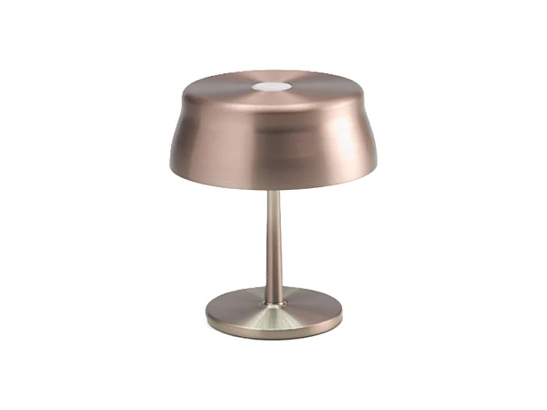 Zafferano SISTER LIGHT MINI Wi-Fi Smart LED Tischleuchte Kupfer Wiederaufladbar und Dimmbar