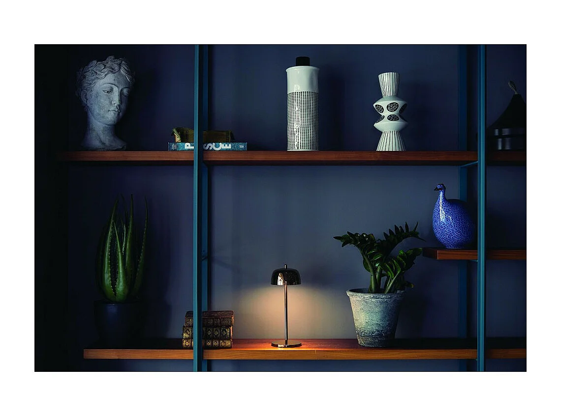 Zafferano LED tafellamp CIRCE Koper oplaadbaar en dimbaar