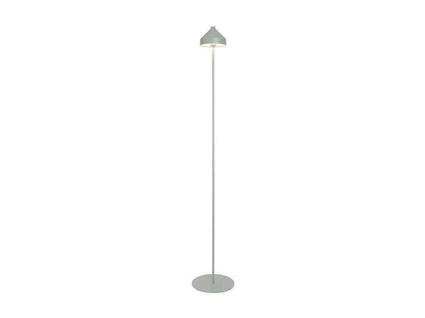 Zafferano AMELIE Lampadaire LED Vert feuille rechargeable et dimmable