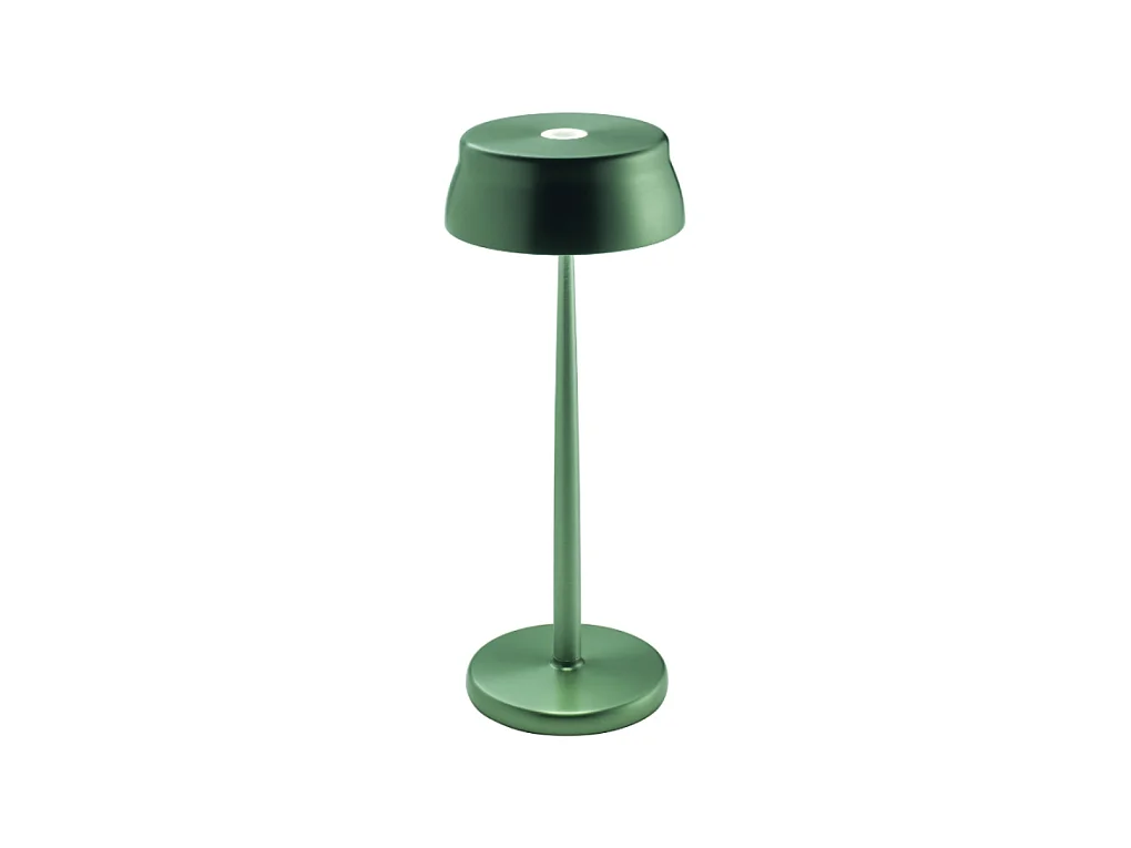 Zafferano SISTER LIGHT Lampe de table Wi-fi Smart LED Vert rechargeable et dimmable