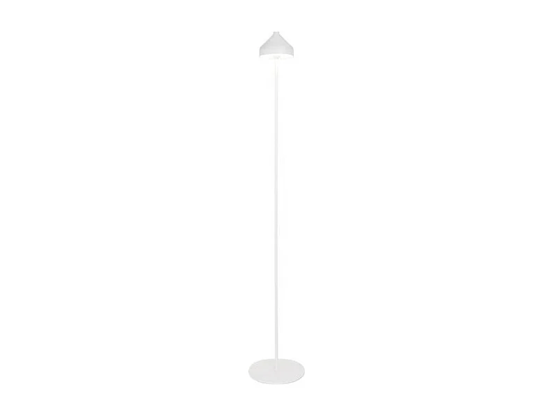 Zafferano AMELIE Lampadaire LED blanc rechargeable et dimmable