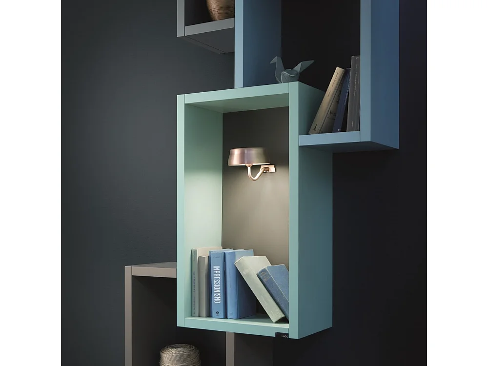 Zafferano SISTER LIGHT Wall Wi-Fi Smart Wandleuchte Gold Wiederaufladbar und dimmbar