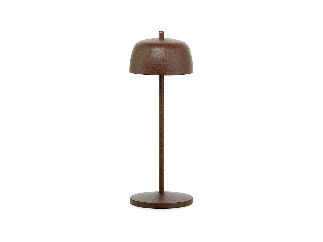 Zafferano Lampe de table LED CIRCE Corten rechargeable et dimmable