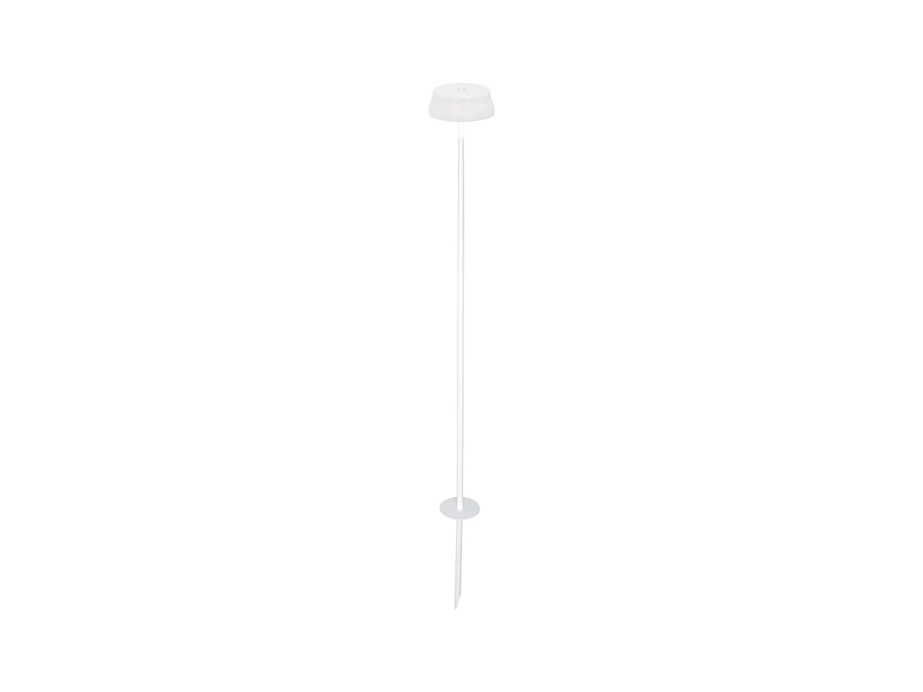 Zafferano SISTER LIGHT Wi-fi piquet Lampadaire intelligent Blanc Perle rechargeable et dimmable