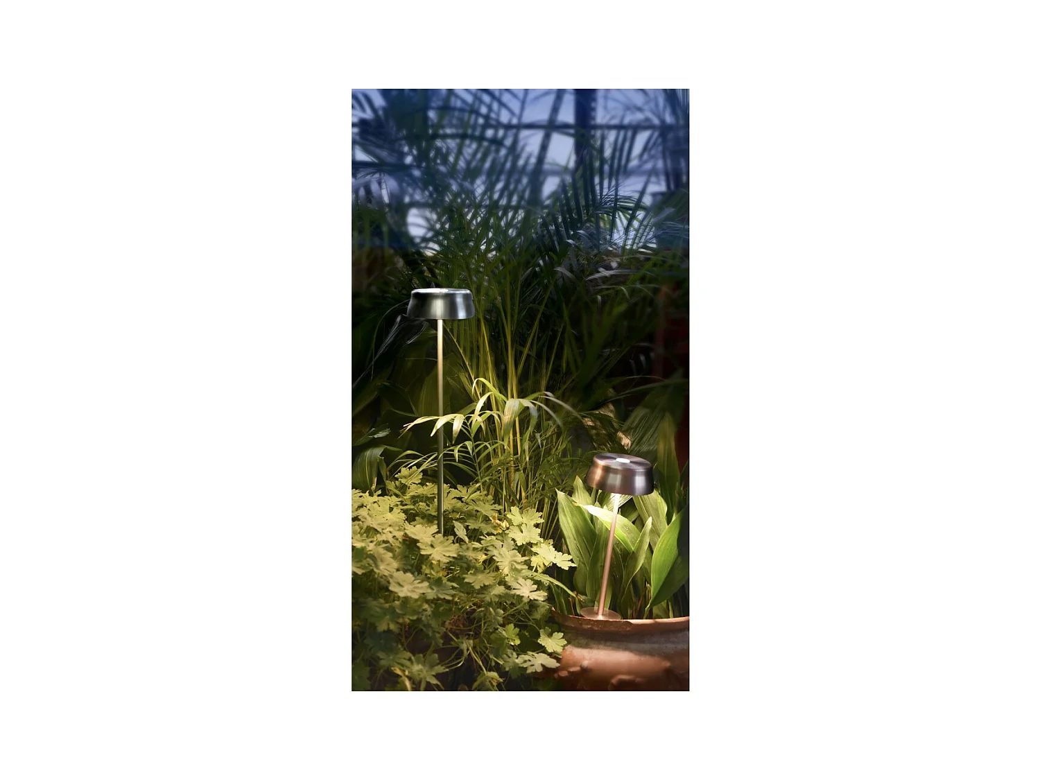 Zafferano SISTER LIGHT Wi-fi piquet Lampadaire intelligent Blanc Perle rechargeable et dimmable