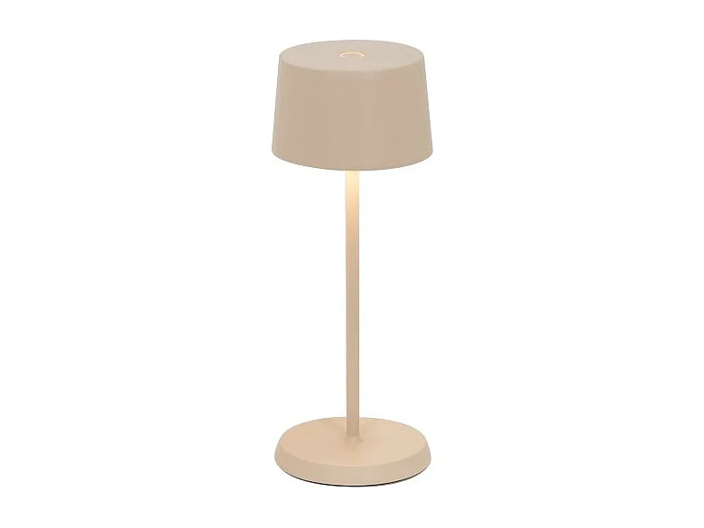 Zafferano OLIVIA PRO MICRO Wiederaufladbare und dimmbare Sand-LED-Tischlampe