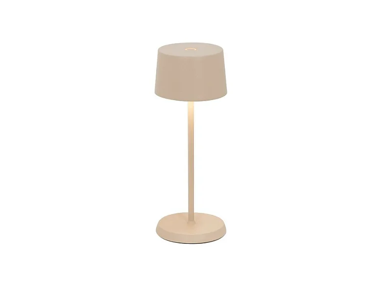 Zafferano OLIVIA PRO MICRO LED lampe de table Sabbia rechargeable et dimmable