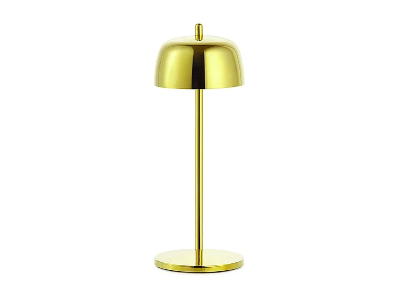 Candeeiro de mesa LED Zafferano CIRCE Glossy Gold recarregável e regulável