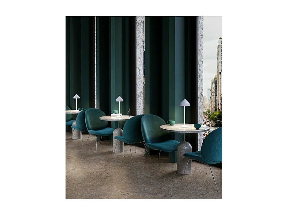 Zafferano AMELIE Candeeiro de mesa LED branco recarregável e regulável