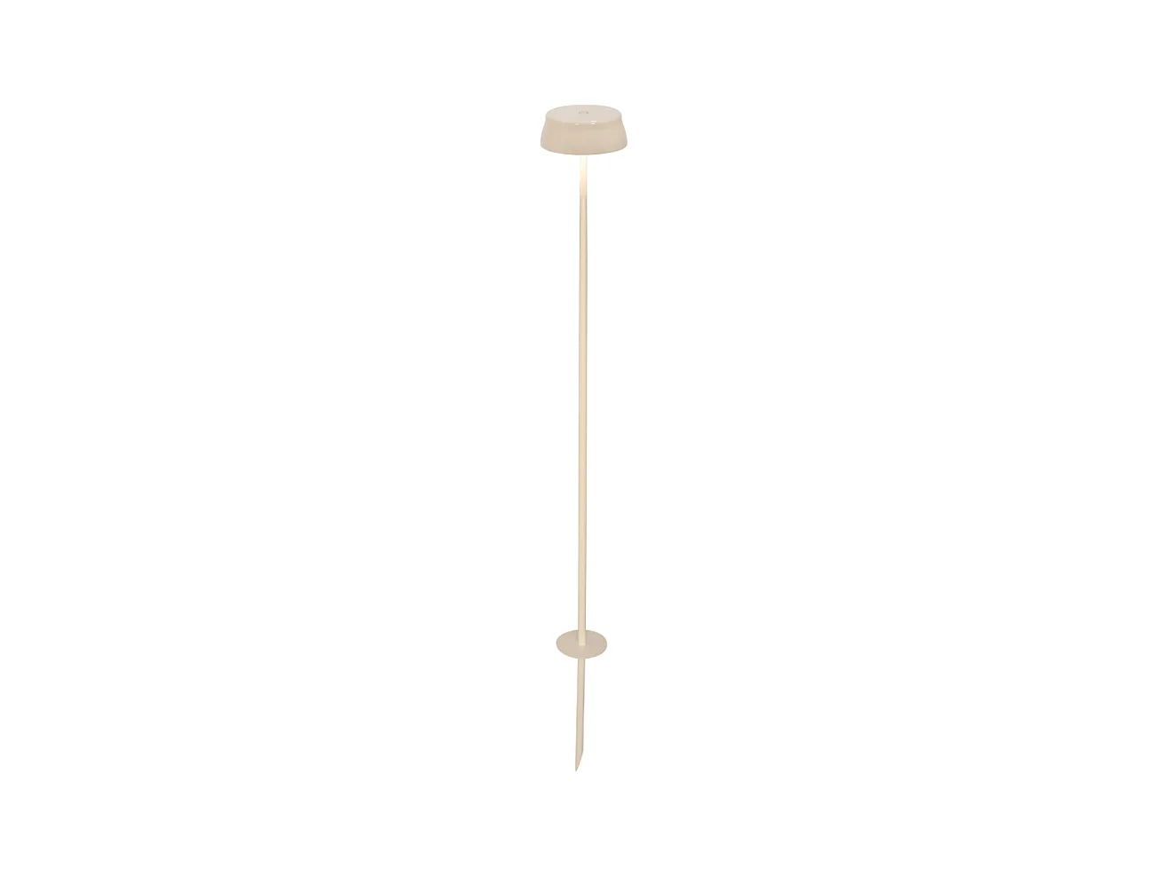 Zafferano SISTER LIGHT Wi-fi piquet Lampadaire intelligent Ivoire rechargeable et dimmable