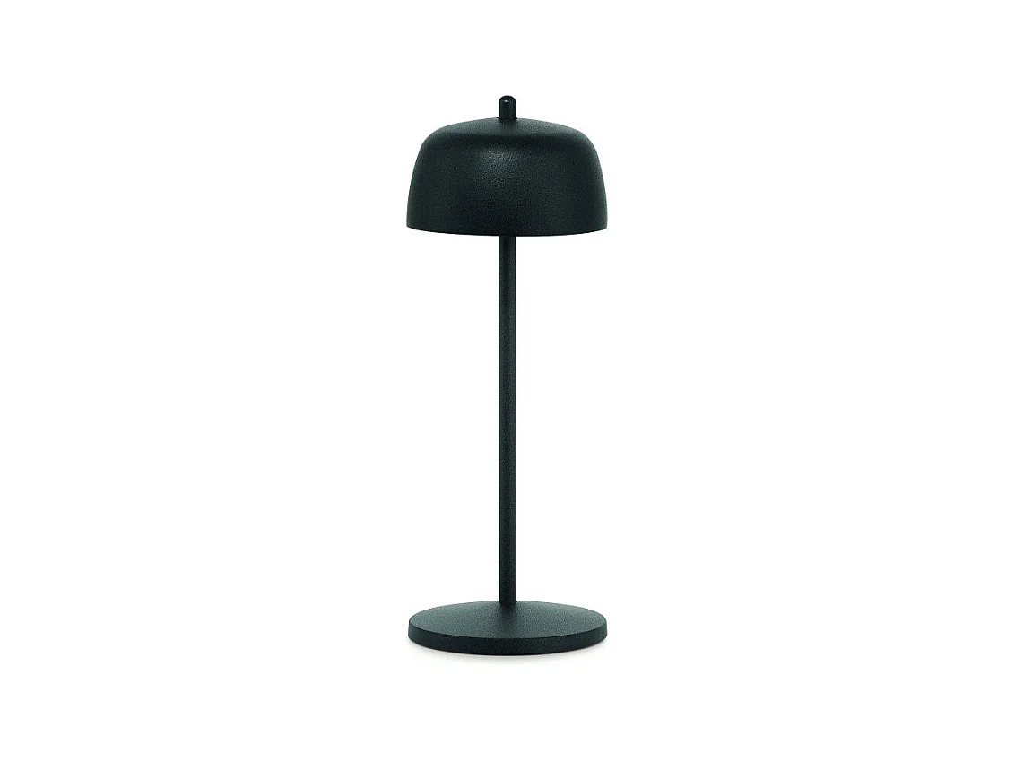 Zafferano CIRCE Schwarze wiederaufladbare und dimmbare LED-Tischlampe