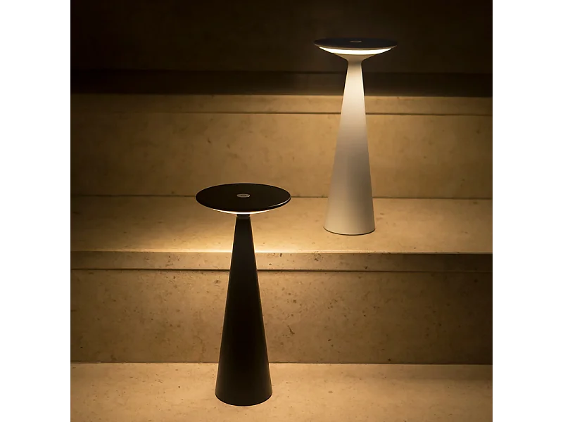 Candeeiro de mesa LED Dama Bianca com entrada USB e função powerbank