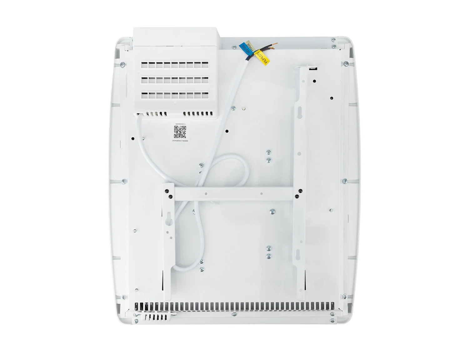 Chauffage électrique rayonnant Blanc 500W - thermostat intégré - Voltman