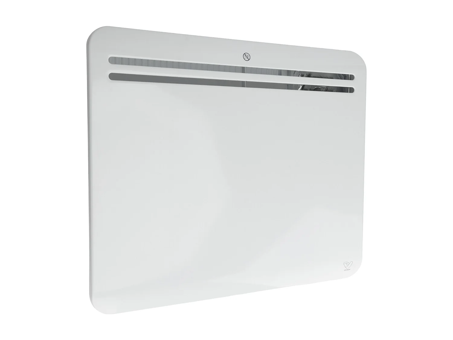 Chauffage connecté Wifi inertie sèche fonte - Blanc - 750W - Voltman