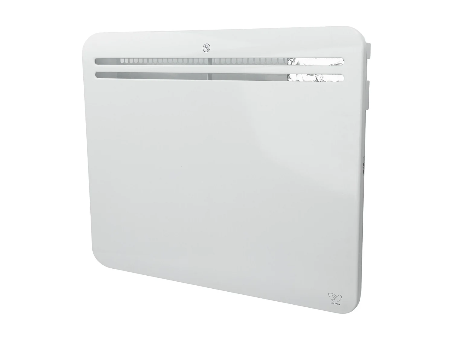 Chauffage connecté Wifi inertie sèche fonte - Blanc - 750W - Voltman