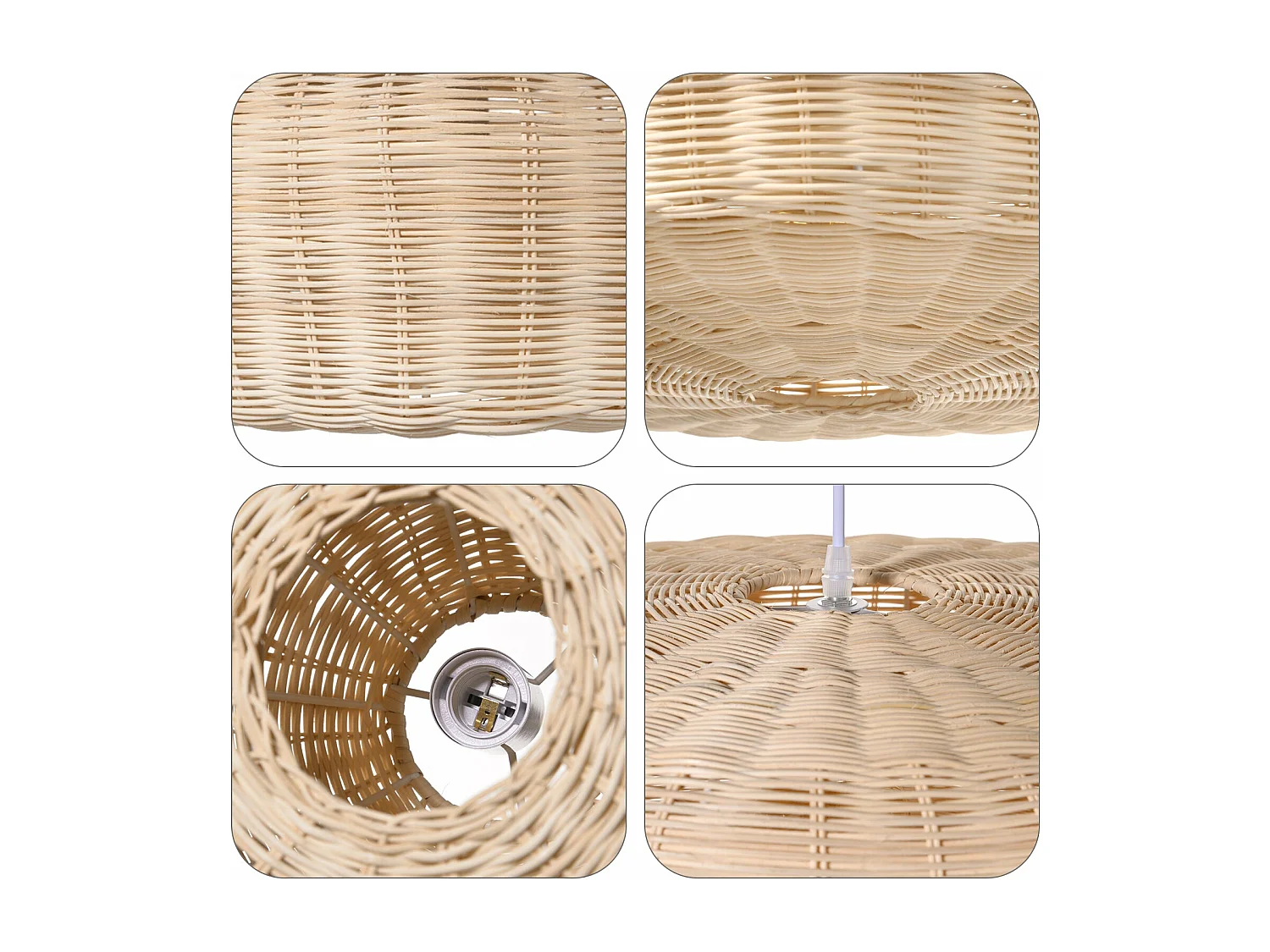 Arturesthome suspension tissée à la main suspension cuisine et salon d50 cm x h 50 cm