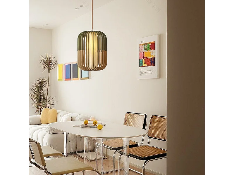 Arturesthome lampe suspendue lampe suspendue en bois plafonnier de salon lampe suspendue tissée à la main pour les scènes de cuisine et de salon d 30 cm x h 40 cm