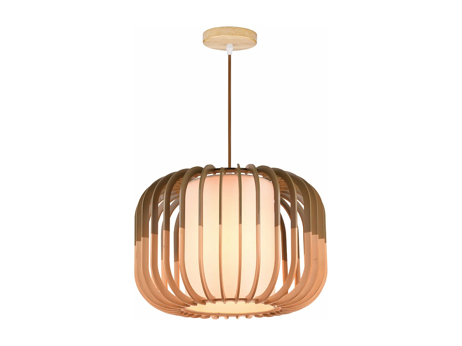 Arturesthome lampe suspendue en bois plafonnier de salon lampe suspendue tissée à la main convient pour les scènes de cuisine et de d35cm x h24cm