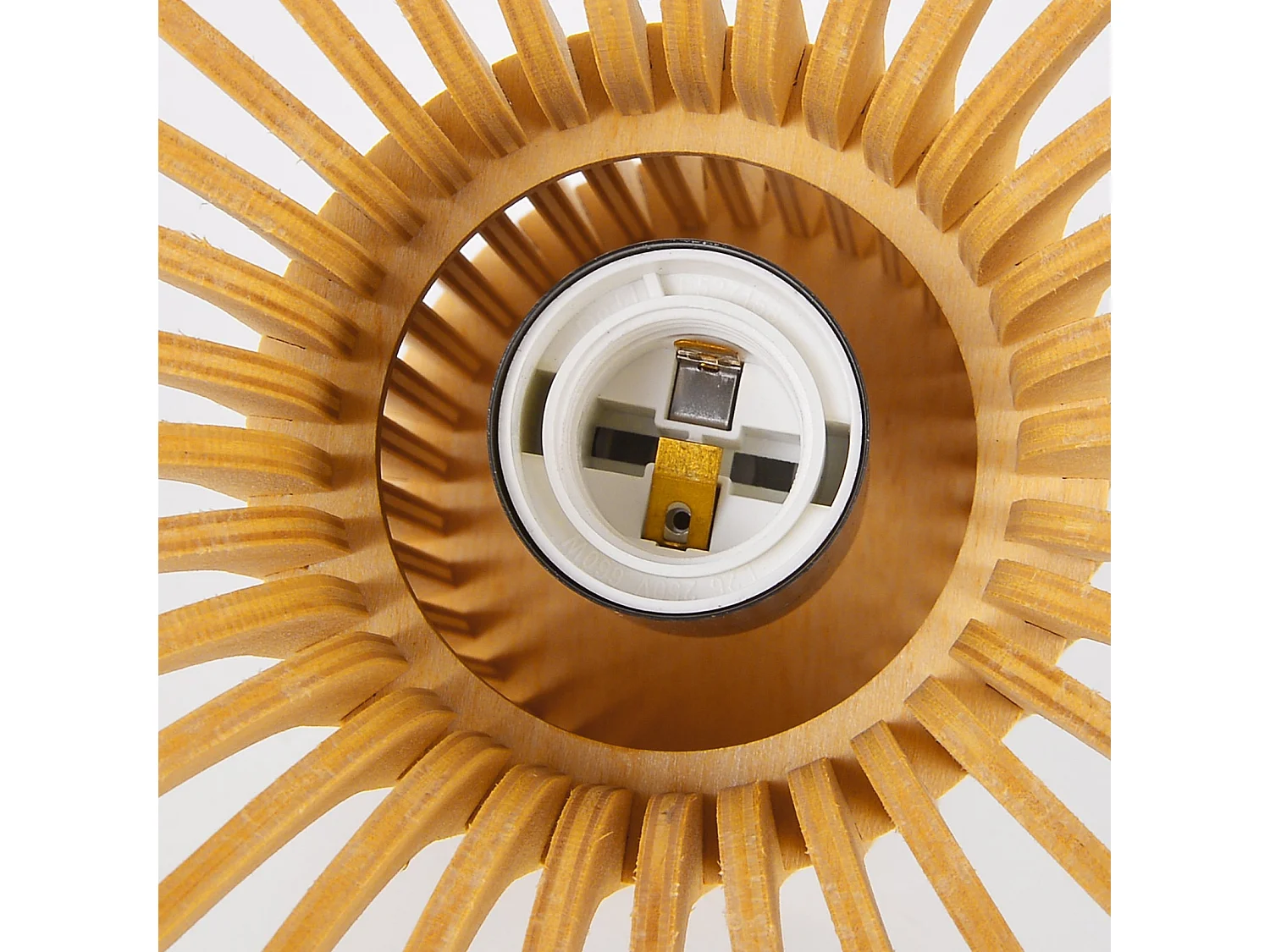 Suspension en bambou pendelleuchte naturel pour îlot de cuisine d35cm x h32 cm