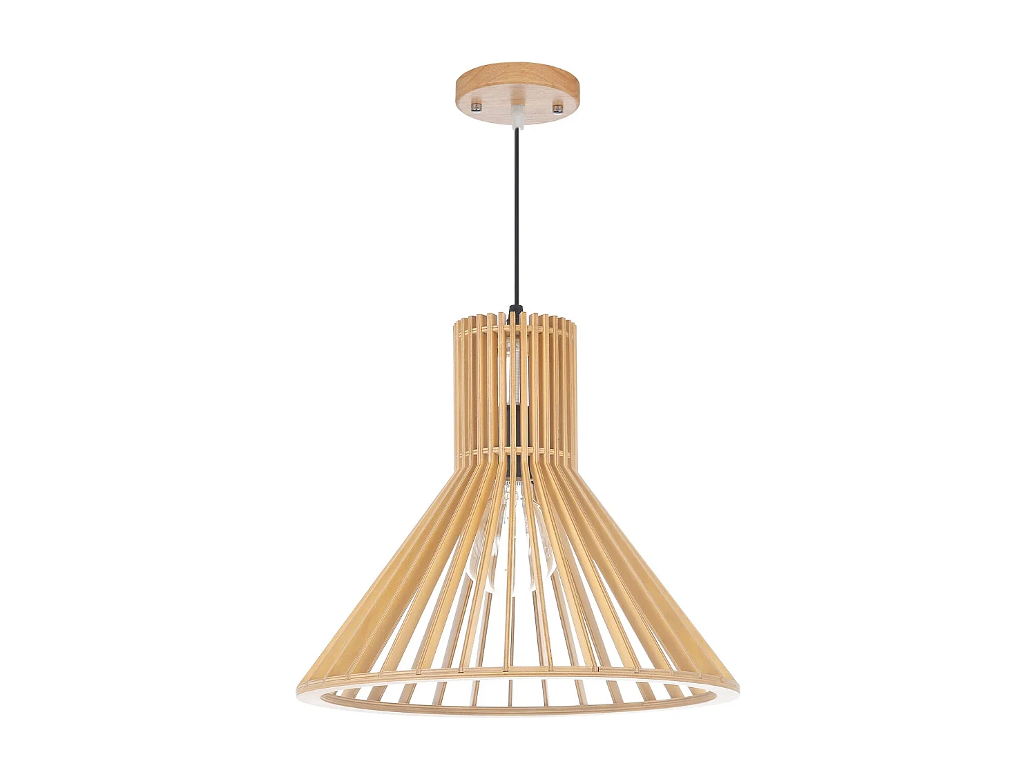 Lustre minimaliste en bois pour salle à manger,salon et chambre à coucher d30cm x h35cm