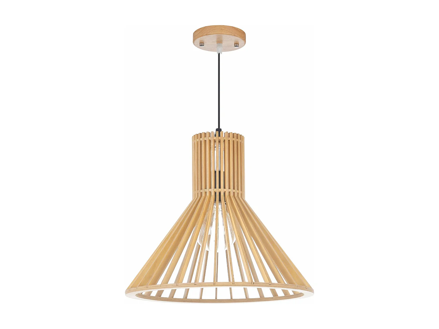 Lustre minimaliste en bois pour salle à manger,salon et chambre à coucher d30cm x h35cm