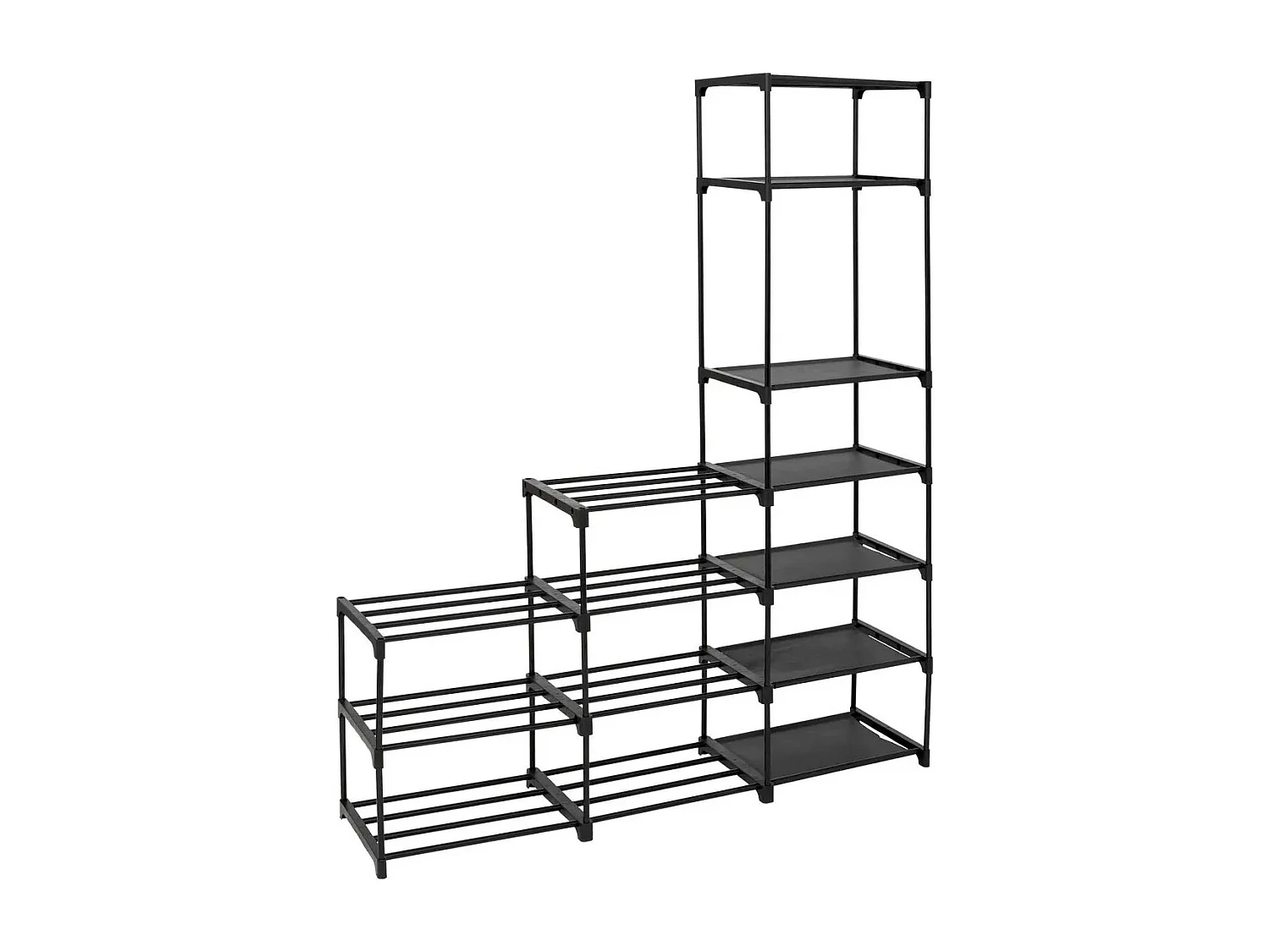 Range-Chaussures 8 Niveaux "32 Paires" 155cm Noir