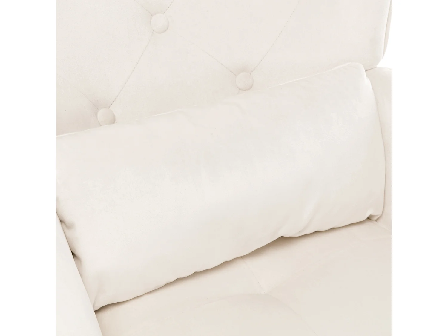 Mecedora moderna tapizada en terciopelo para sala de estar, con respaldo alto y patas de madera, color beige