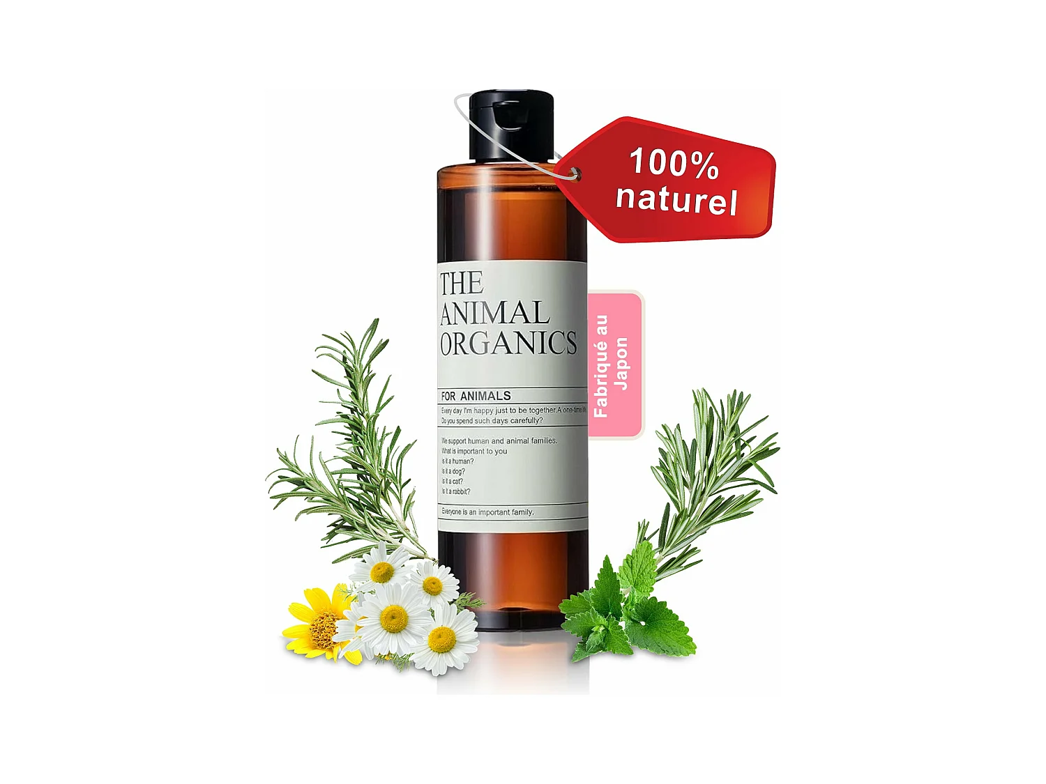 Shampoing chien 250ml,Extrait naturel,Shampoing chien anti odeur Peau sensible,Shampoing Sans additifs,Shampoing Hydratant