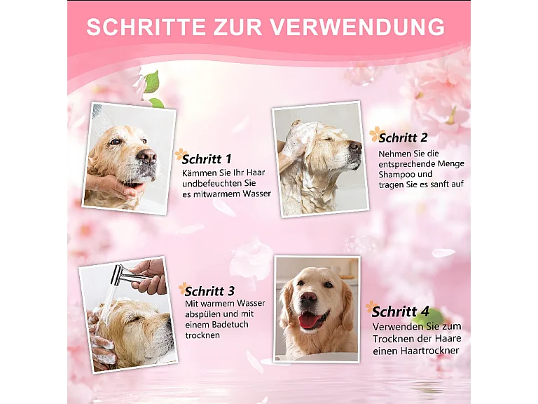 Shampoing chien 250ml,Extrait naturel,Shampoing chien anti odeur Peau sensible,Shampoing Sans additifs,Shampoing Hydratant