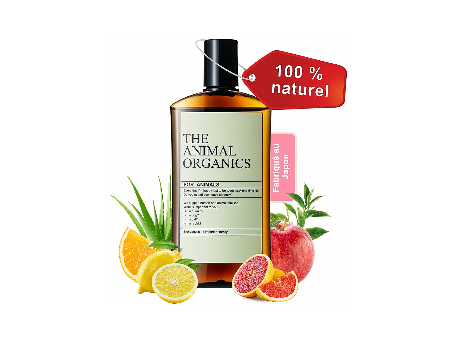 Soins THE ANIMAL ORGANICS Gouttes pour les oreilles de chien Fabriquées au Japon 100 ml
