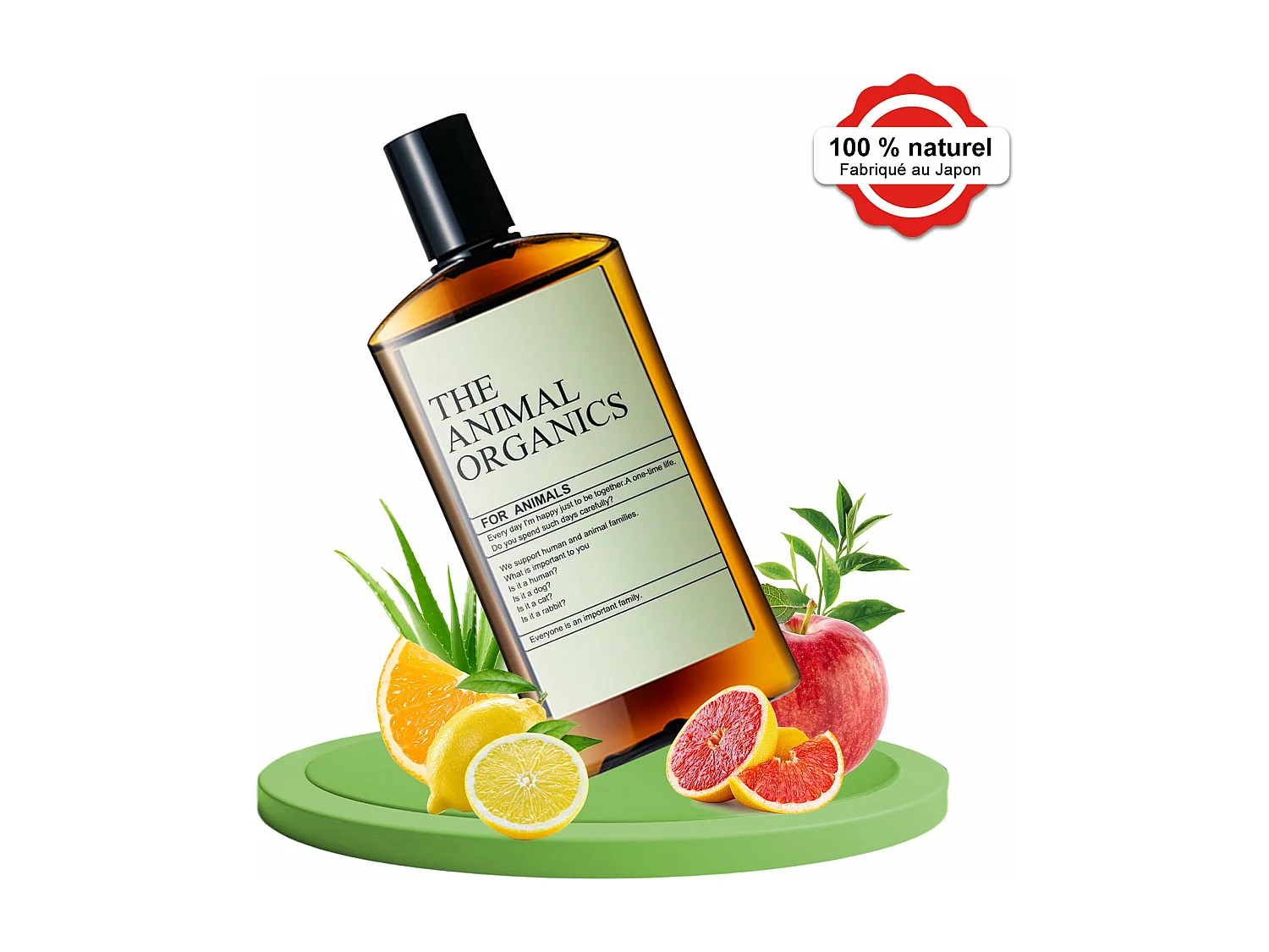 Soins THE ANIMAL ORGANICS Gouttes pour les oreilles de chien Fabriquées au Japon 100 ml