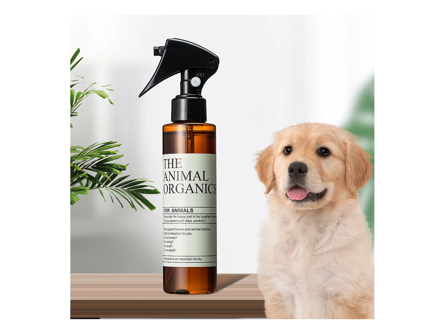Soins du pelage THE ANIMAL ORGANICS, sprays pour pelage pour chiens, fabriqué au Japon, 150 ml