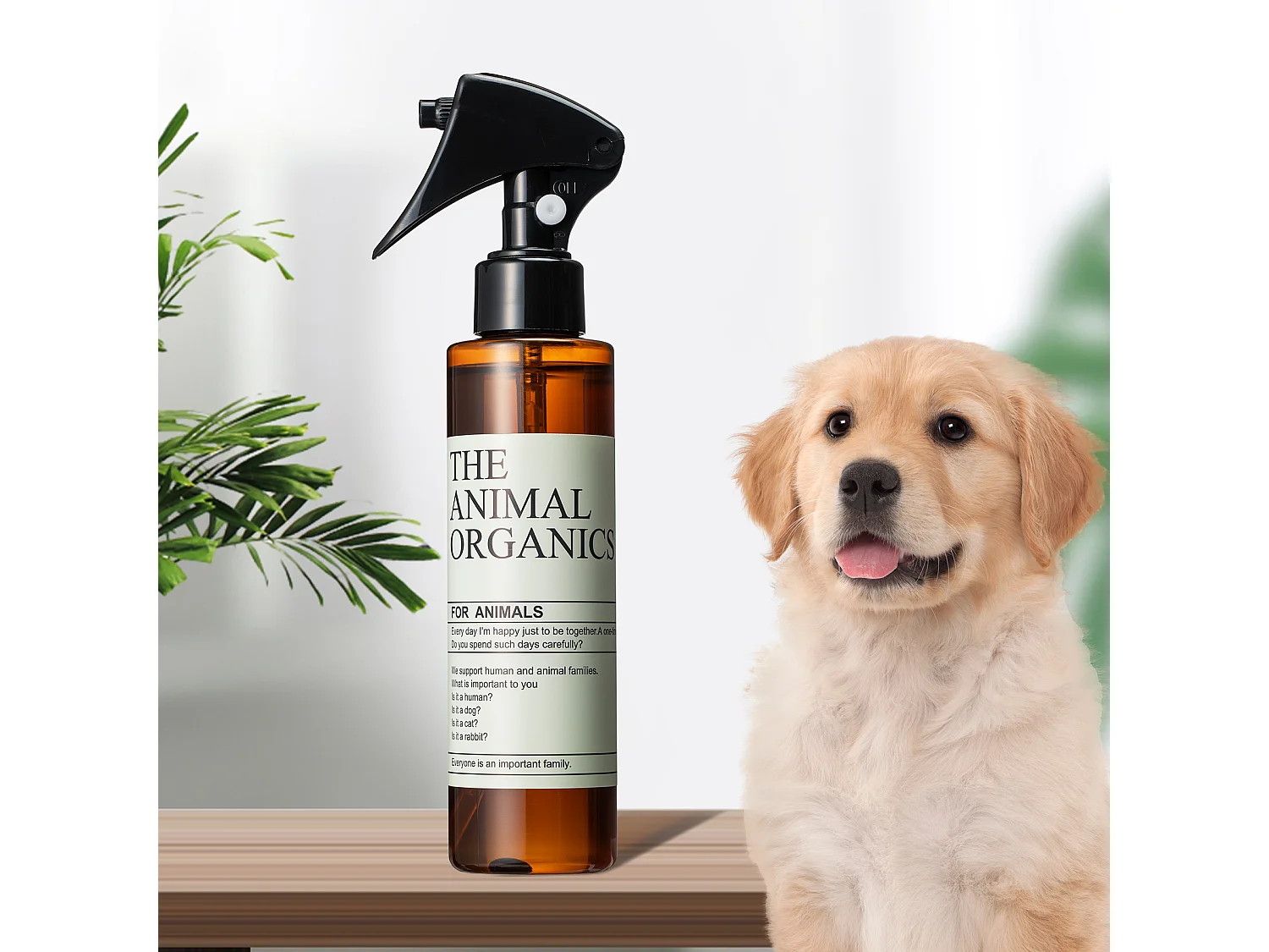 Soins du pelage THE ANIMAL ORGANICS, sprays pour pelage pour chiens, fabriqué au Japon, 150 ml