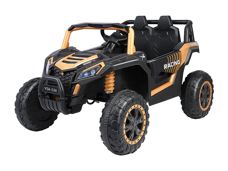 Carro Elétrico 24V para Crianças 6 Rodas 4x4 c/ Controle Bluetooth e Segurança Preto