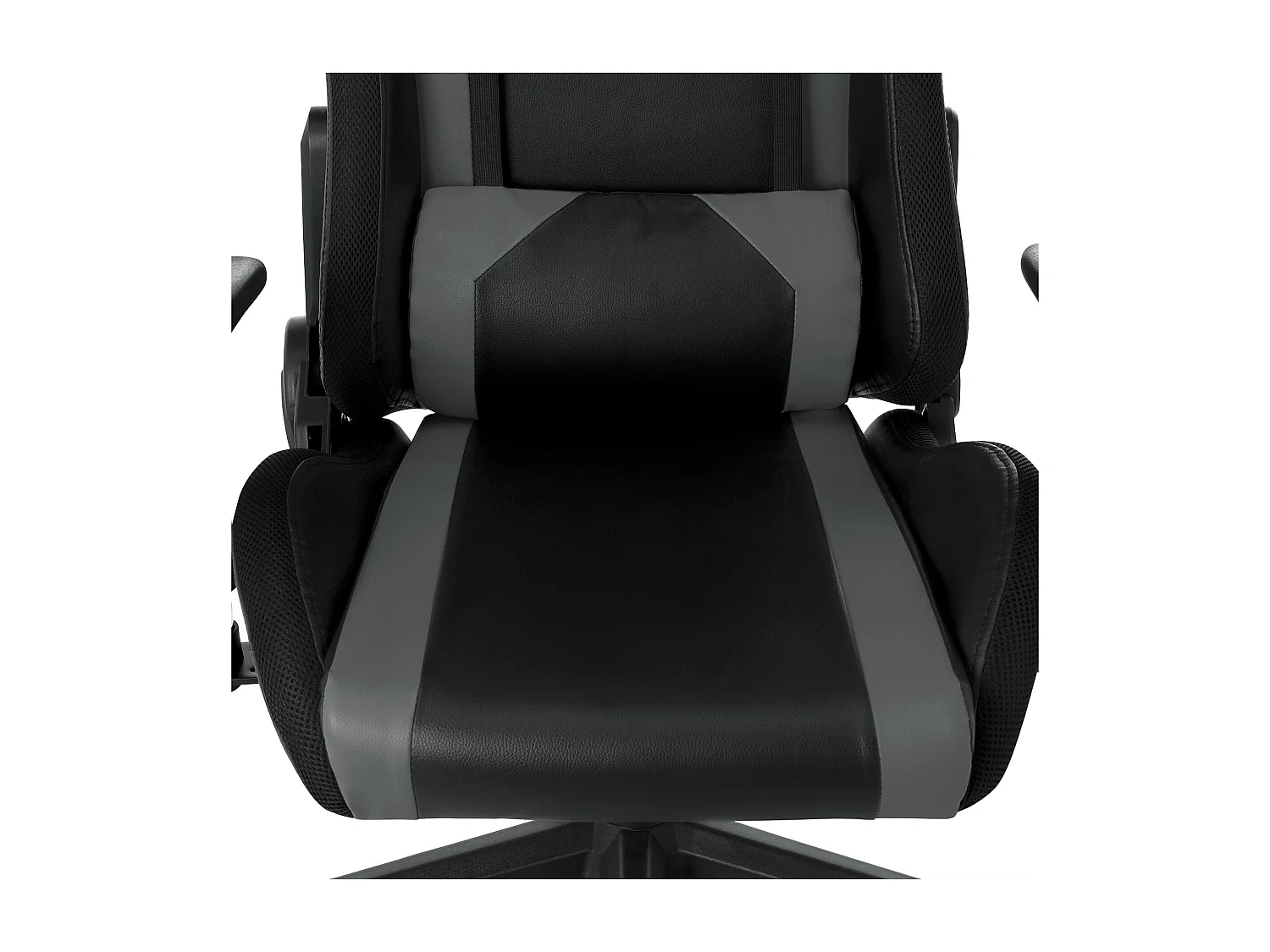 Chaise de jeu avec lumières LED RGB et haut-parleurs Chaise de gaming Chaise de bureau de style racing Chaise PC en cuir PU gris