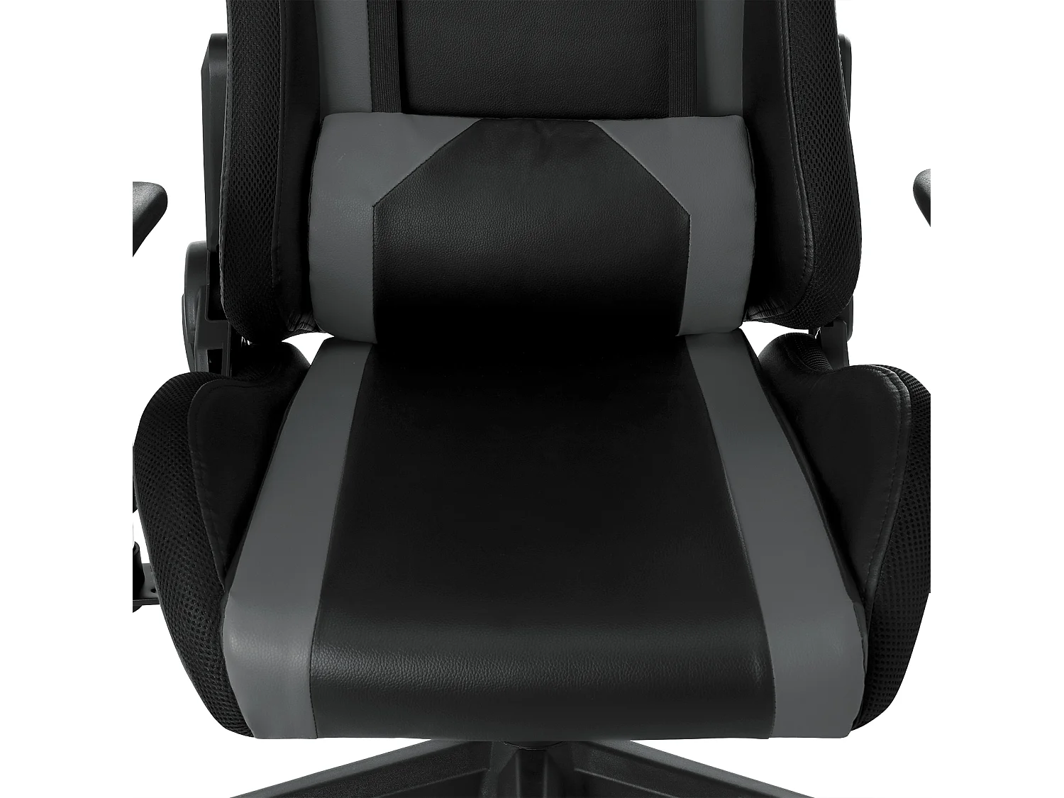 Chaise de jeu avec lumières LED RGB et haut-parleurs Chaise de gaming Chaise de bureau de style racing Chaise PC en cuir PU gris