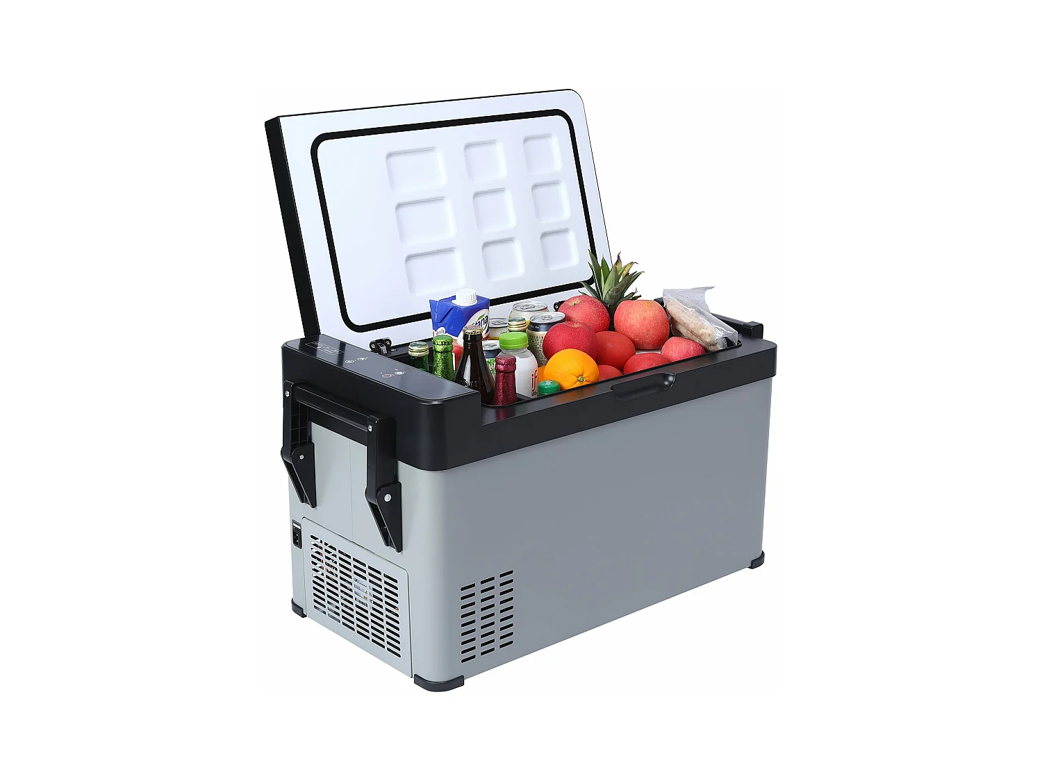 Réfrigérateur à compresseur portable pour voiture 12V 240V 38L Mini Réfrigérateur avec poignée Contrôle de la température -22℃-20℃
