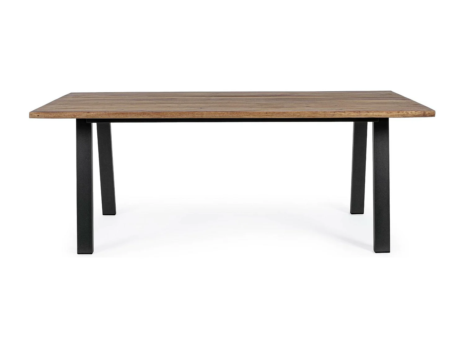 Table de jardin rectangulaire en bois et métal L200 8 personnes - OLERON