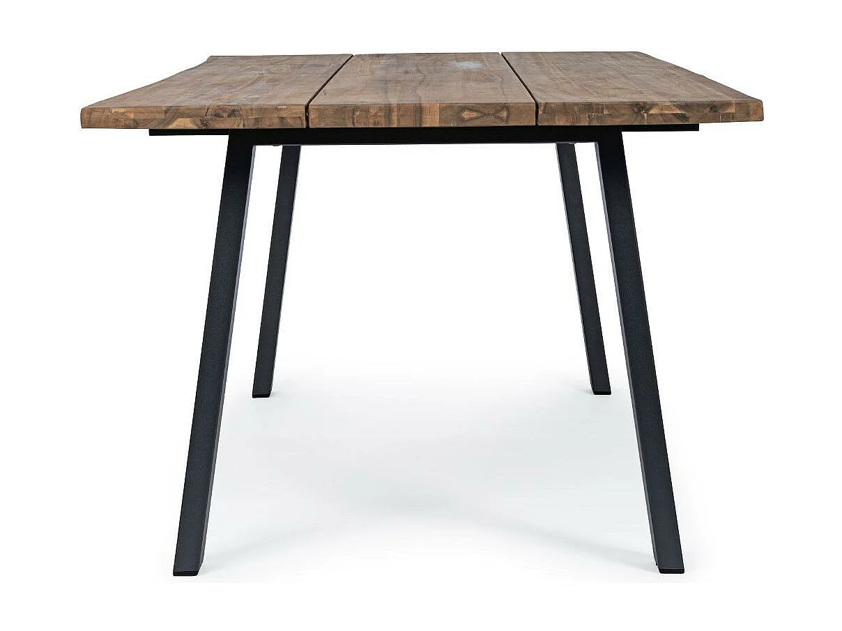 Table de jardin rectangulaire en bois et métal L200 8 personnes - OLERON