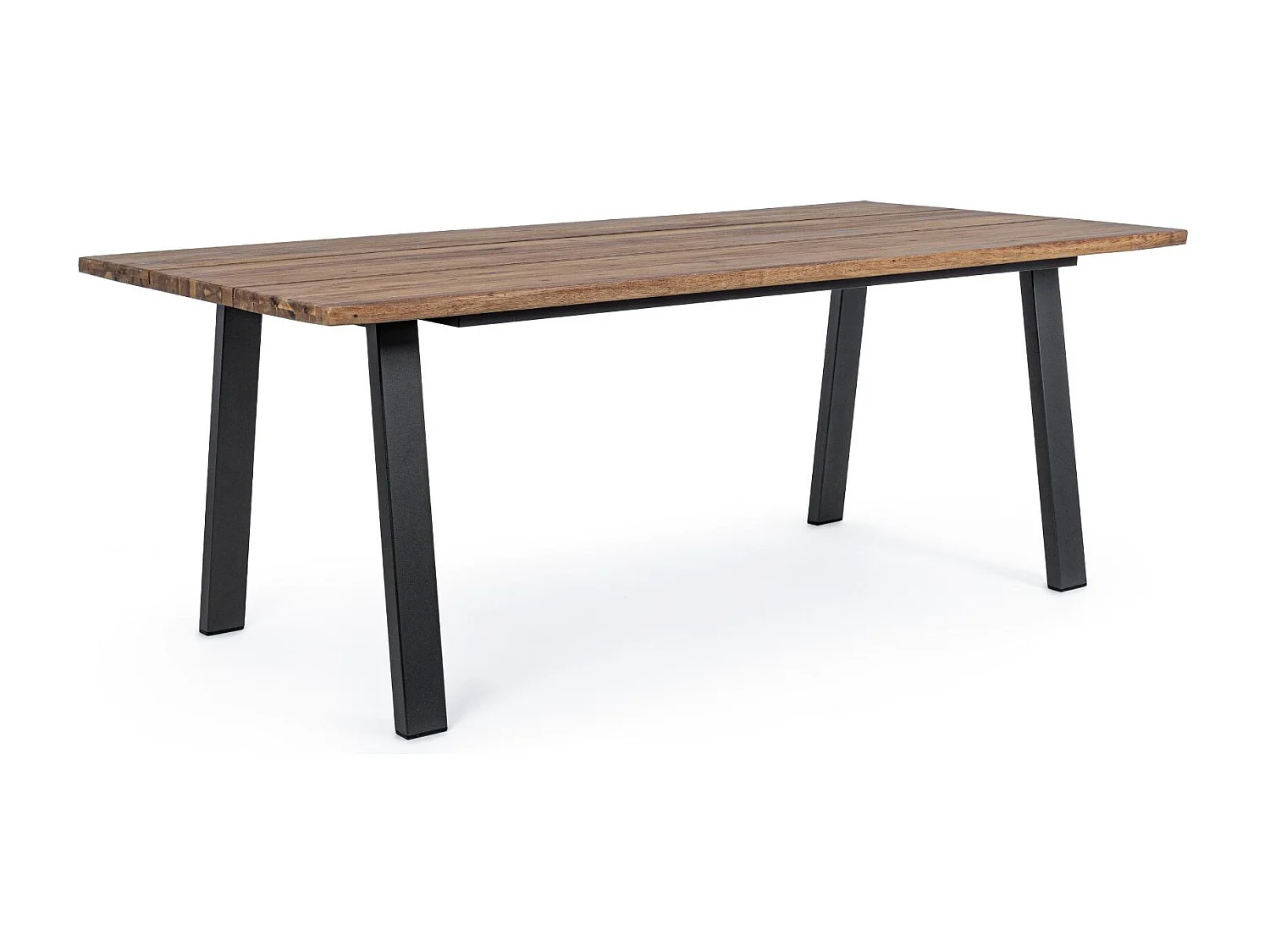 Table de jardin rectangulaire en bois et métal L200 8 personnes - OLERON