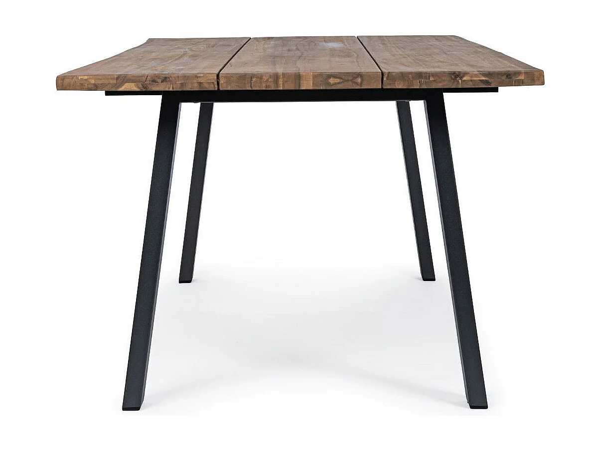 Table de jardin rectangulaire en bois et métal L200 8 personnes - OLERON